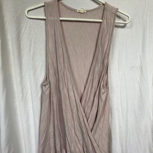 Lavender cross front tank top